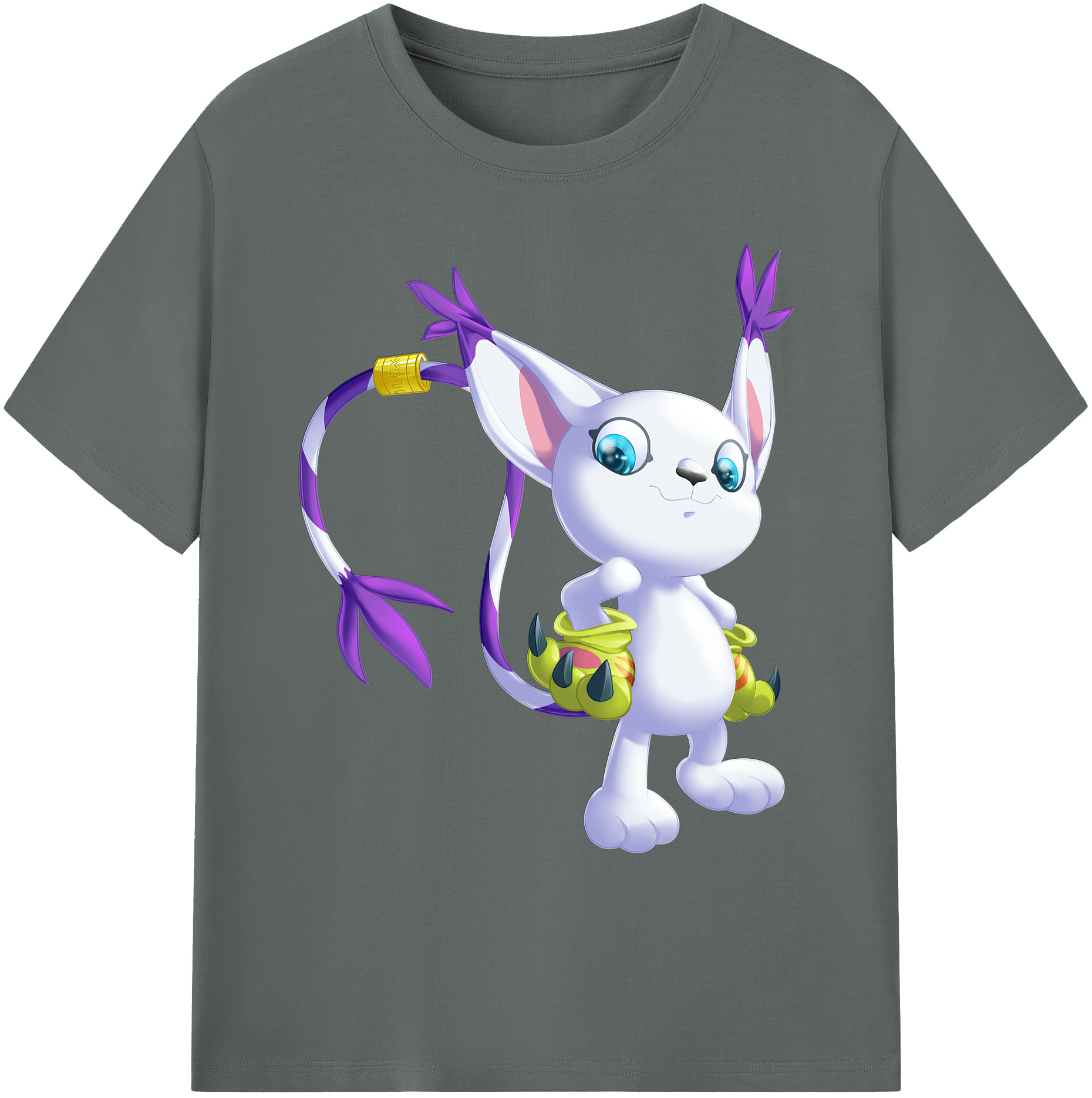 （画像用） Digimon デジタルモンスター/デジモン 綿100％ メンズ半袖Tシャツ｜肌触りやわらか＆通気性